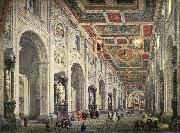Giovanni Paolo Pannini Interior of the San Giovanni in Laterano in Rome USA oil painting artist